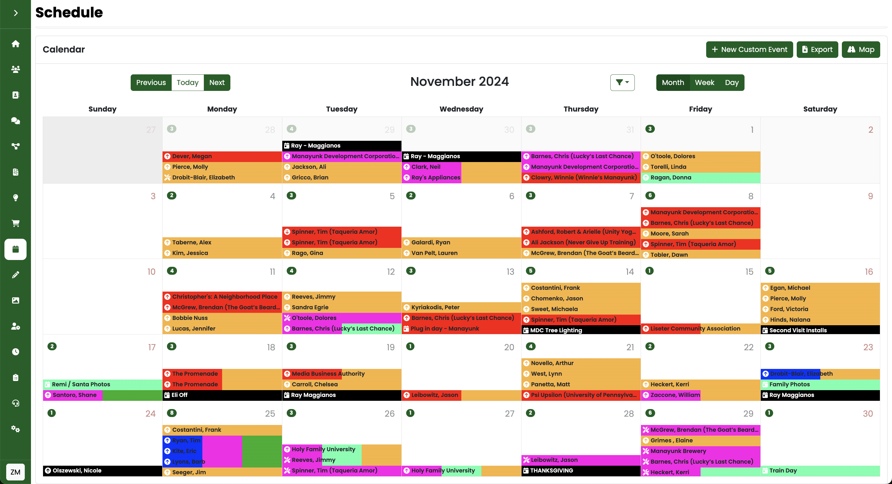 Project schedule